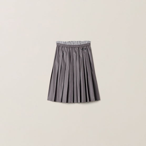 Technical silk skirt