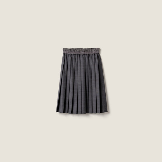 Prince of Wales pleated skirt