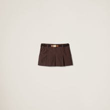 Panama cotton miniskirt