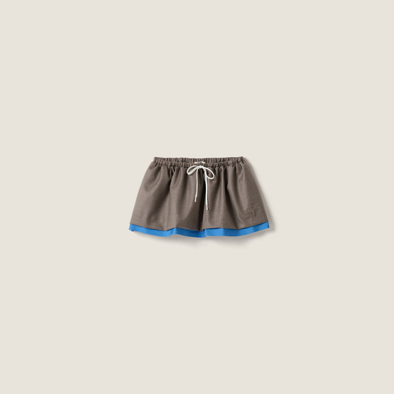 Gabardine miniskirt