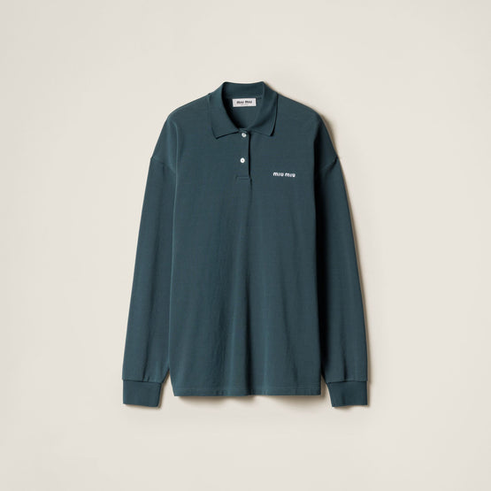 Cotton piqué polo shirt