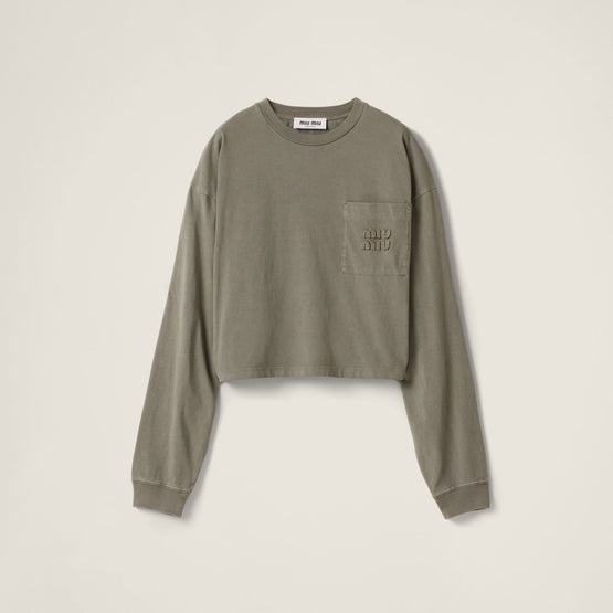 Garment-dyed jersey T-shirt