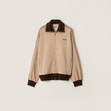 Jersey zipper sweatshirt