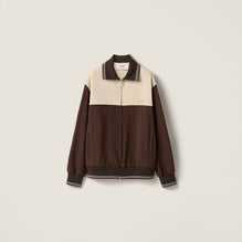 Women Zipper Sweatshirt - Cacao+sabbia