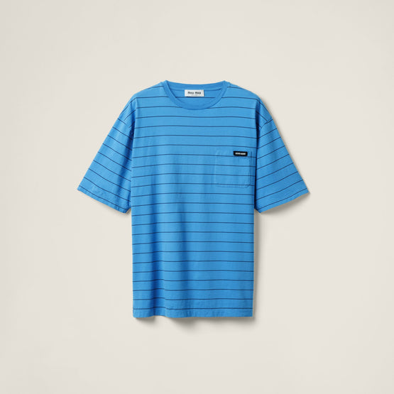 Striped jersey T-shirt