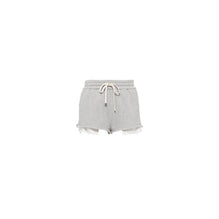 Women Embroidered Cotton Shorts - Grigio