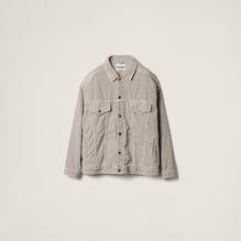 Washed velvet blouson jacket