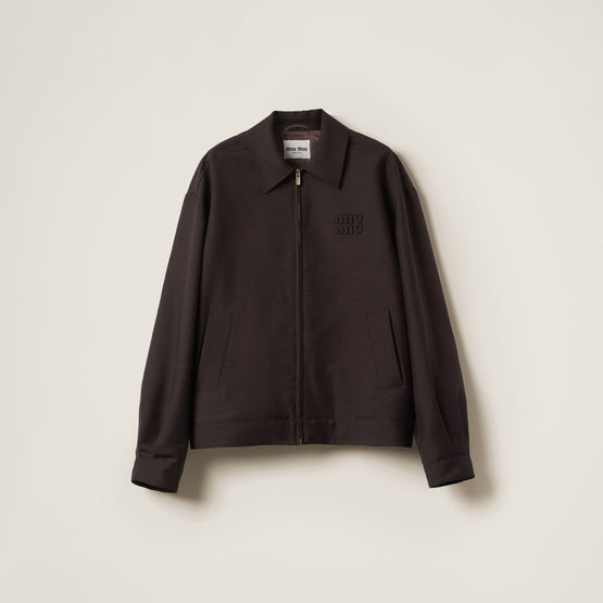 Mohair blouson jacket