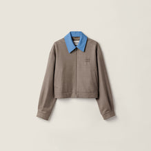 Gabardine blouson jacket