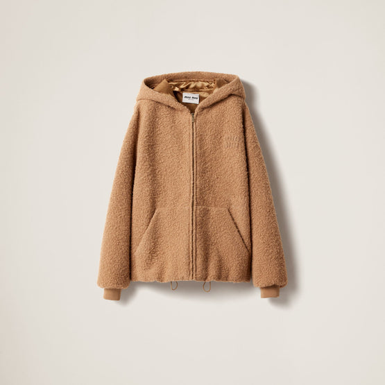 Pile hoodie jacket