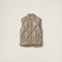 Technical pongee down vest