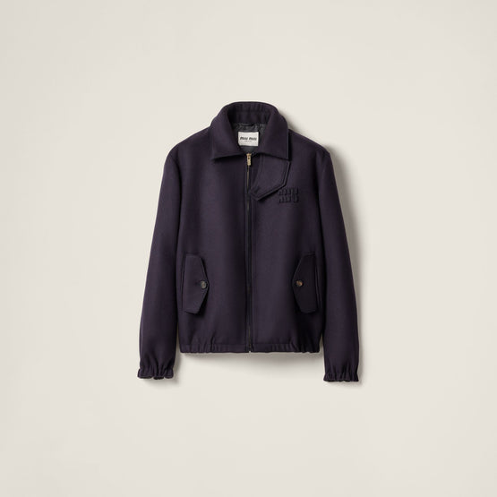 Wool blouson jacket