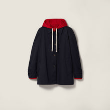 Reversible chino and technical pongé blouson jacket
