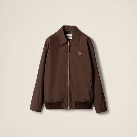 Panama cotton blouson jacket
