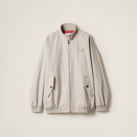 Panama cotton blouson jacket