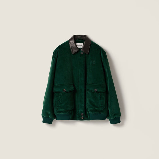 Padded corduroy blouson