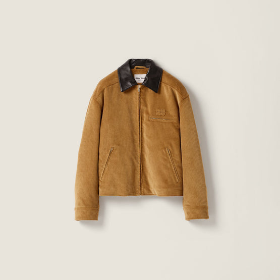 Padded corduroy blouson