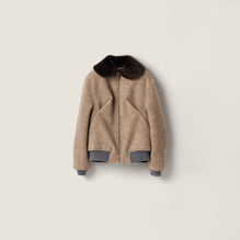 Shetland wool blouson jacket