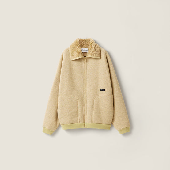Women Cotton Fleece Zipper Blouson Jacket - Soia