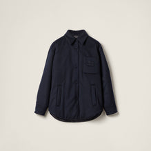 Medium-weight velour down jacket