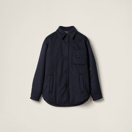 Medium-weight velour down jacket