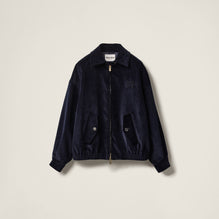 Corduroy blouson jacket