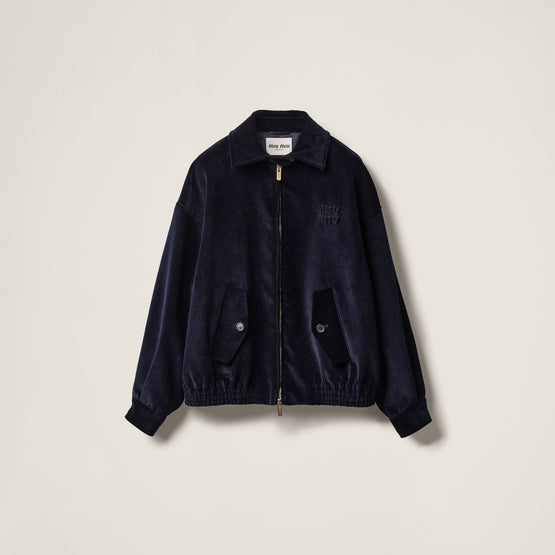 Corduroy blouson jacket