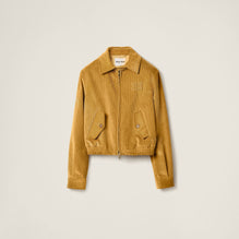 Corduroy blouson jacket