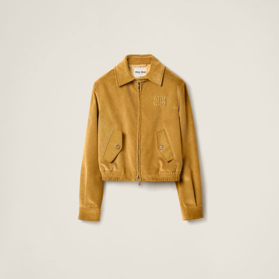 Corduroy blouson jacket