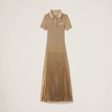 Lamé polo dress