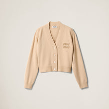 Embroidered cashmere cardigan