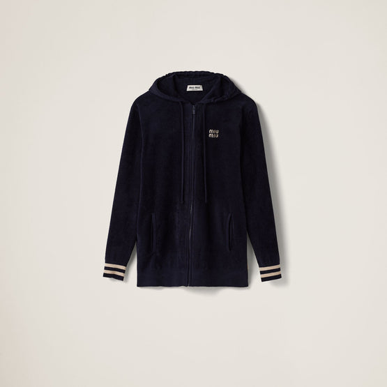 Knit hoodie