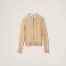 Lamé knit cardigan