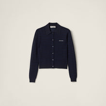 Openwork cashmere cardigan