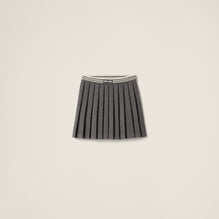 Wool and cashmere skirt