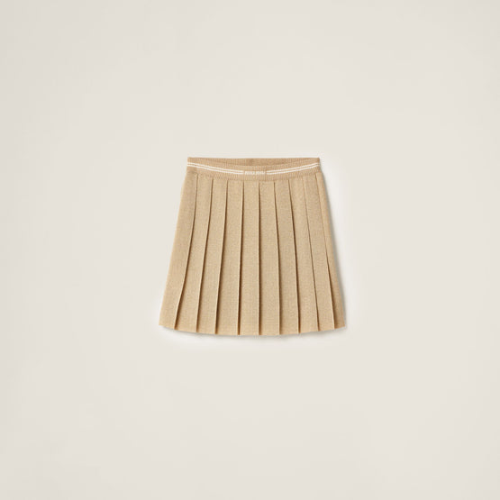Lamé mini-skirt
