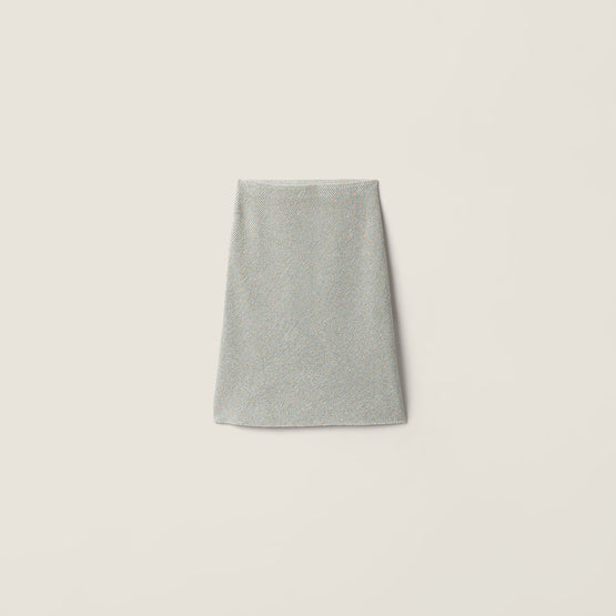 Women Lamé Skirt - Madreperla
