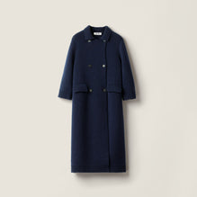 Shetland wool cardigan coat