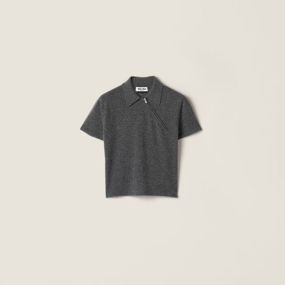 Cashmere polo shirt