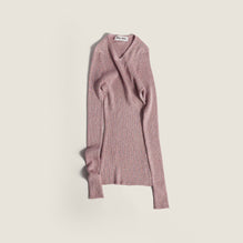 Lurex V-neck sweater
