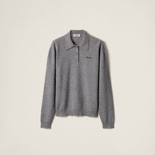 Cashmere polo sweater