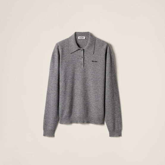 Cashmere polo sweater