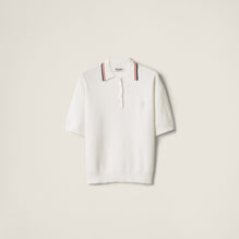 Cotton knit polo shirt