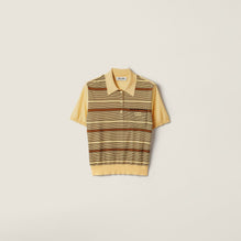 Women Wool Polo Shirt - Vaniglia