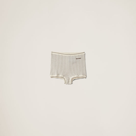 Cotton knit shorts