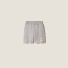 Double cashmere shorts
