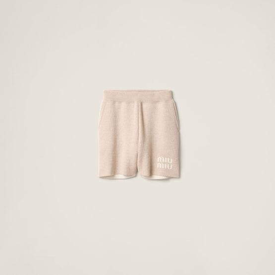 Double cashmere shorts