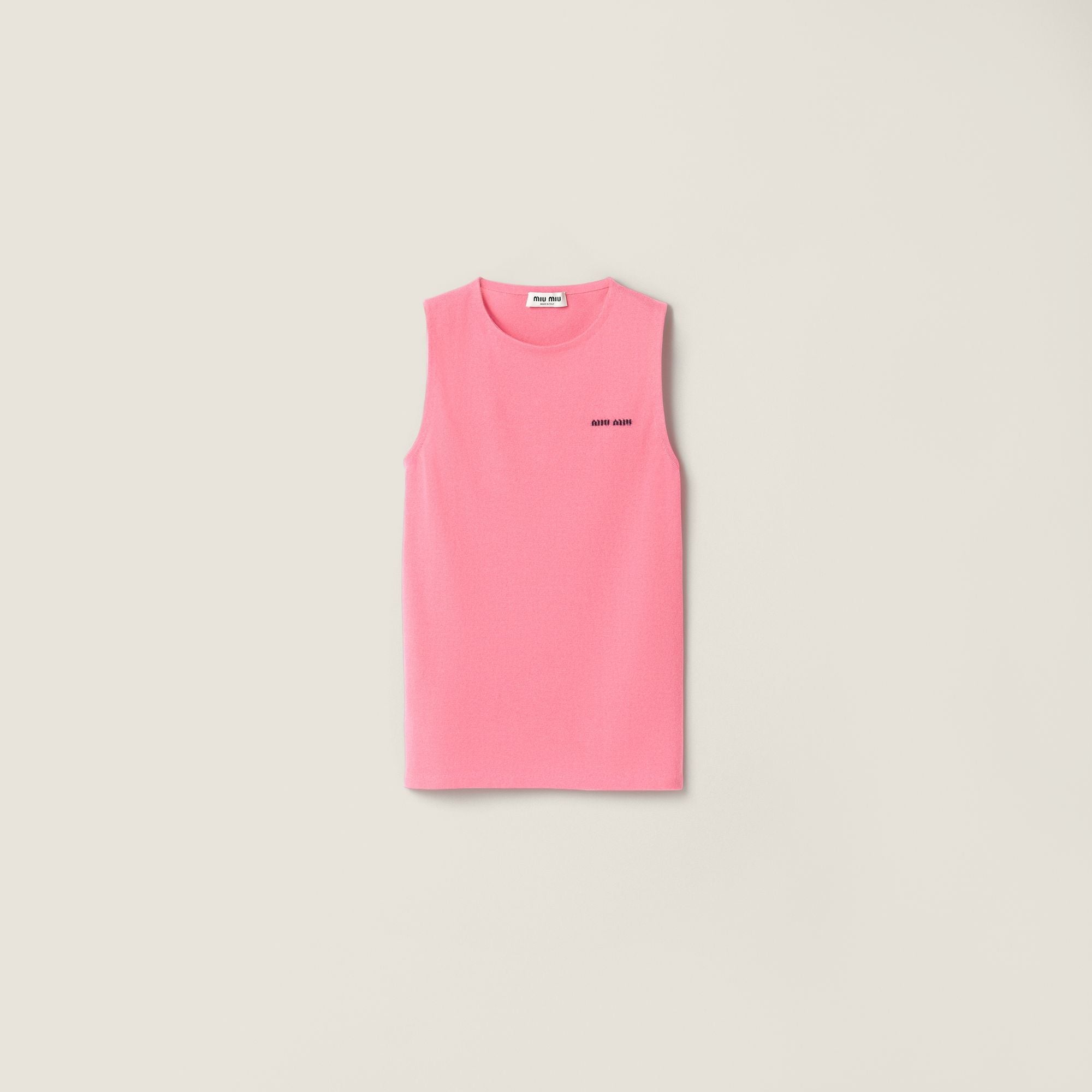Women Cashmere And Silk Crew-neck Knit Top - Pink