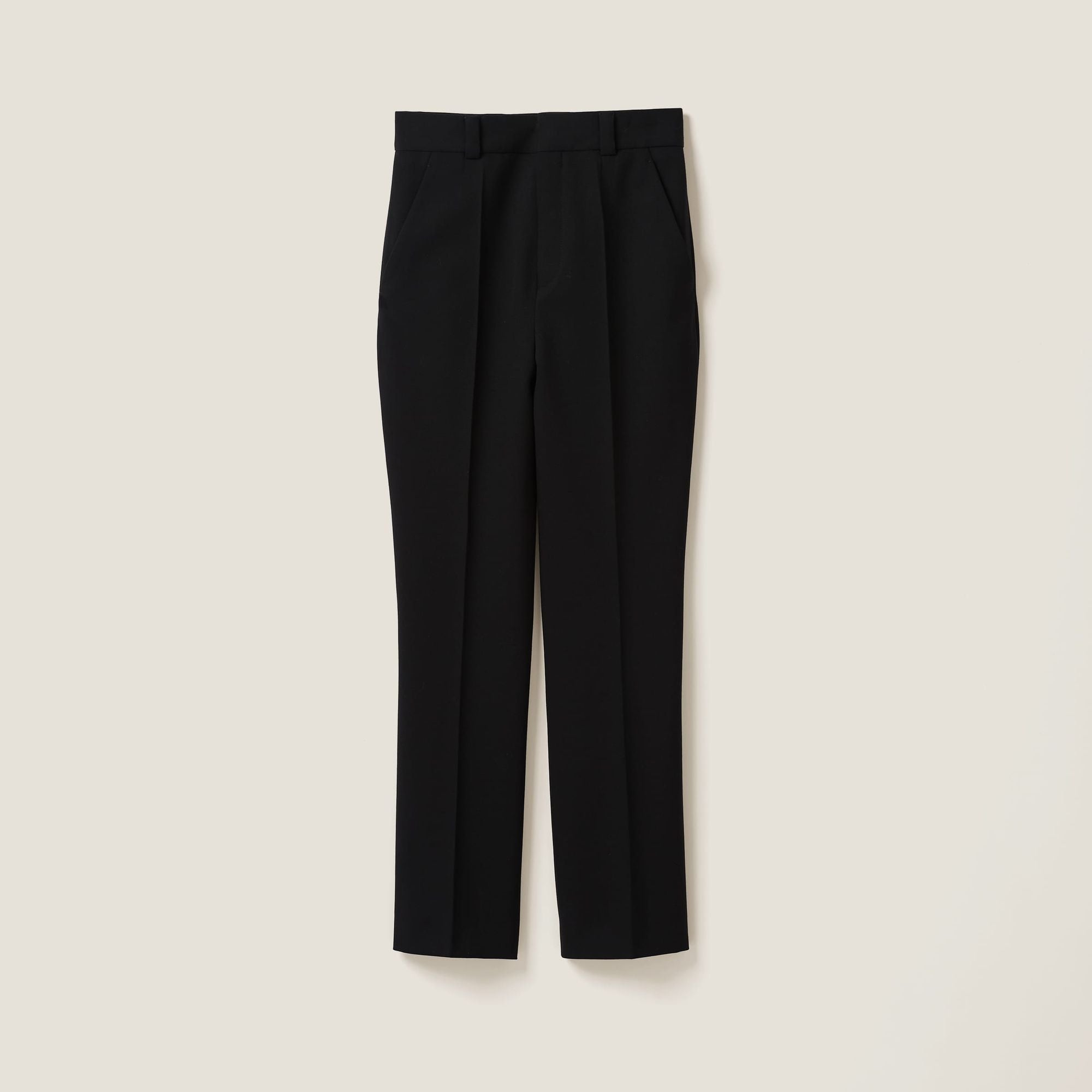 Women Grain De Poudre Pants - Nero