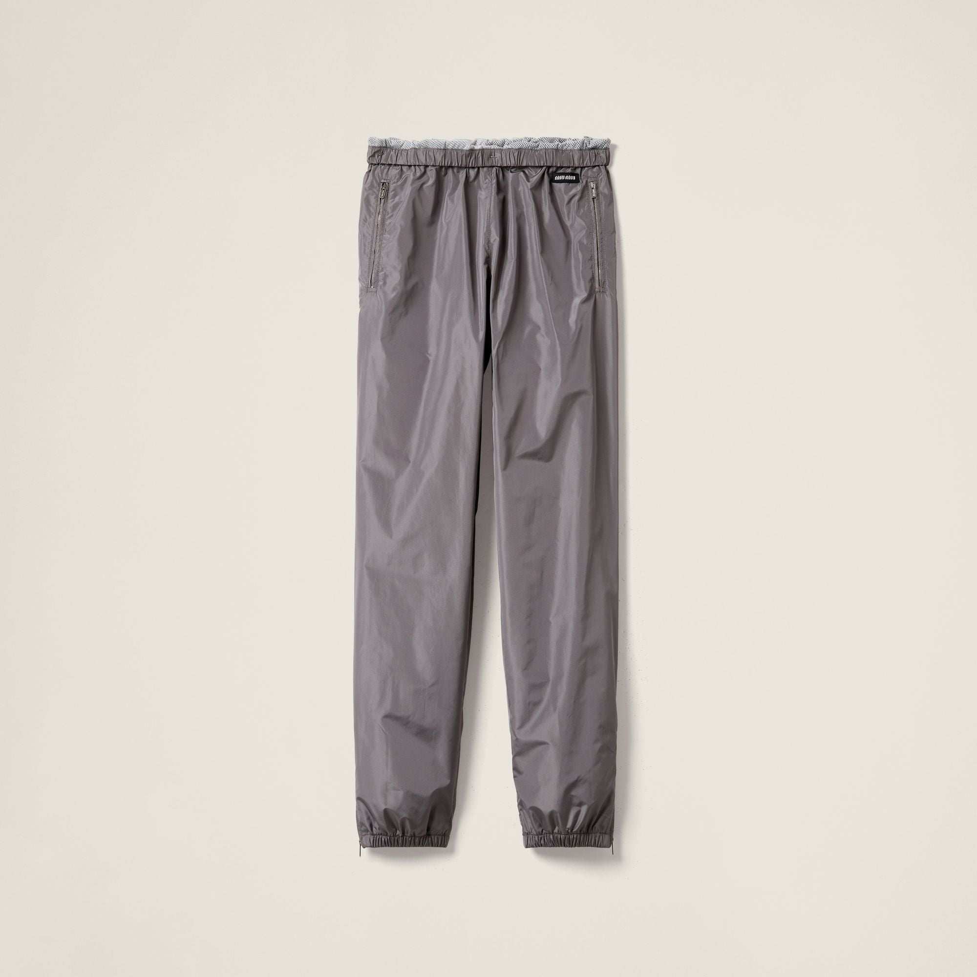 Women Technical Silk Joggers - Alluminio